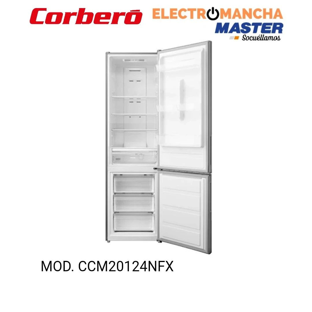 FRIGO COMBI CORBERO CCM20124NFX NF 2,01*60 INOX CLASE E  2