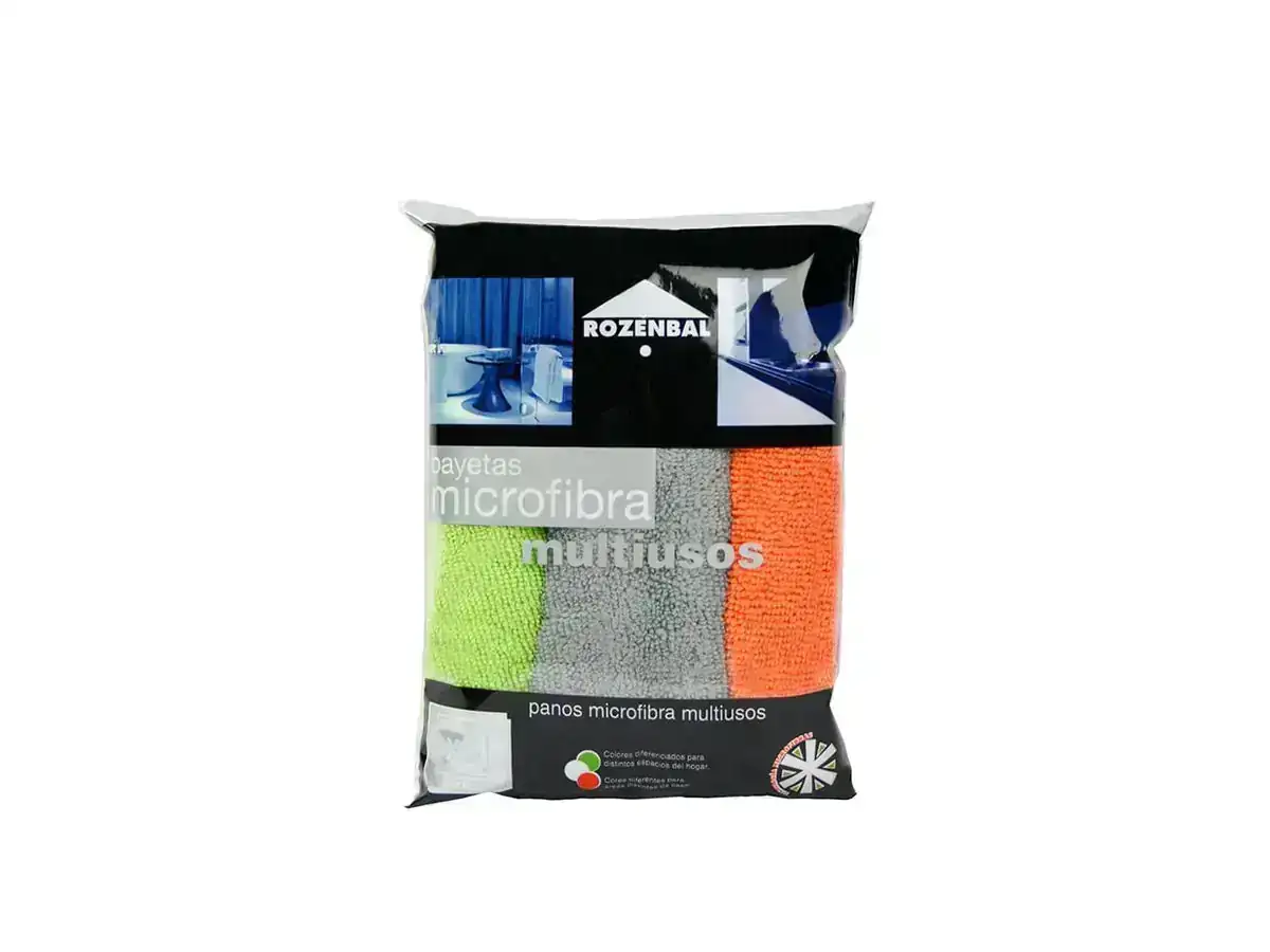 Paños Rozenbal Microfibra Multiusos x3 und - 32x32cm