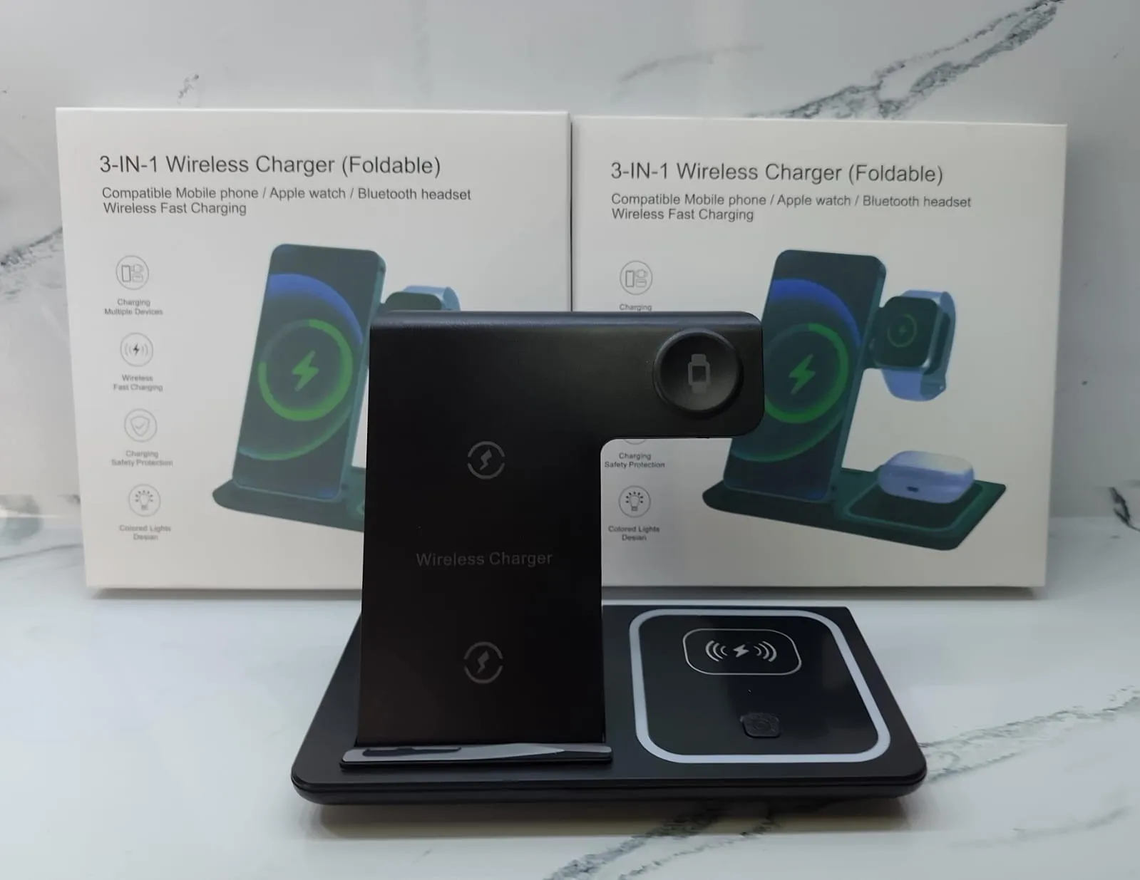 CARGADOR INALÁMBRICO 3EN1 PRO9