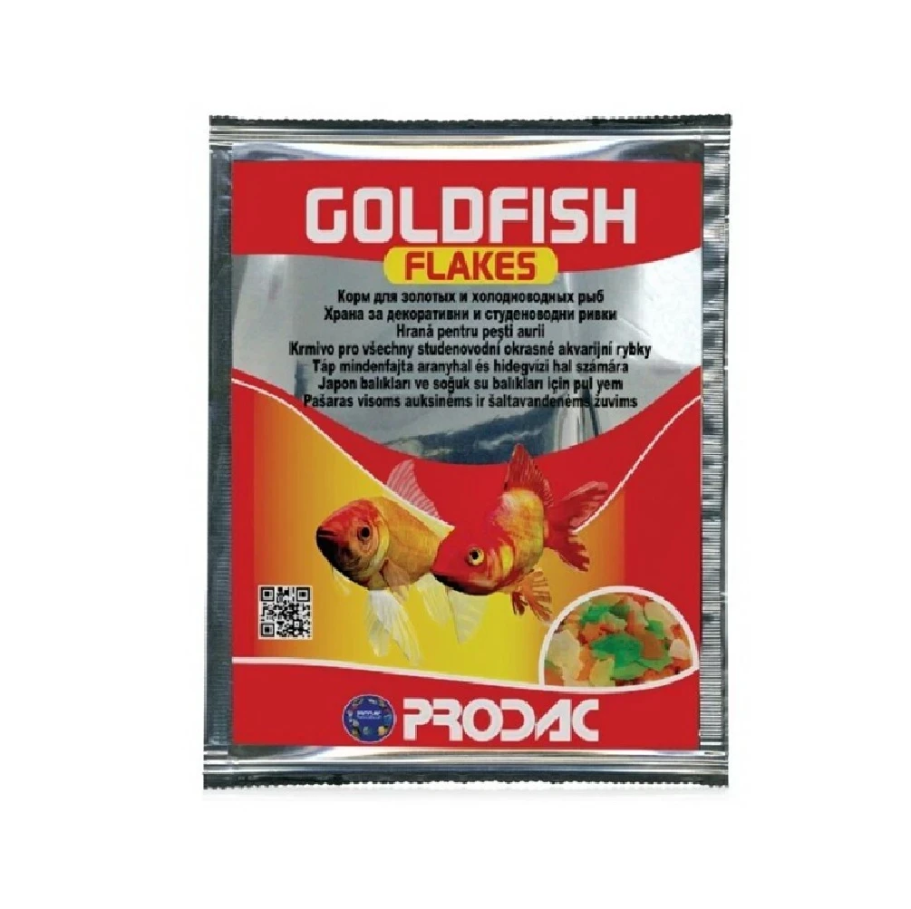 Alimento en escamas para Goldfish - Goldfish Flakes Prodac x 12 grs.