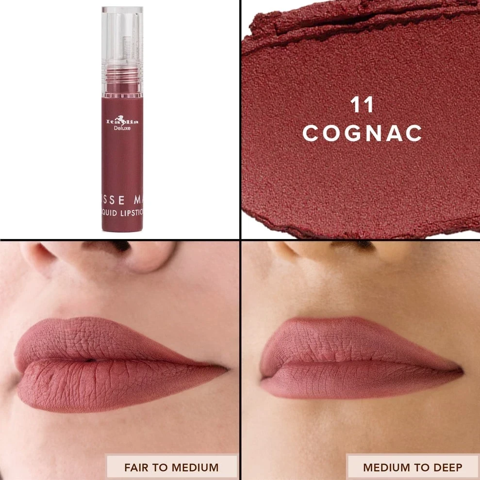 Labial Mousse Matte Liquid Lipstick tono 11 cognac ☺️💖