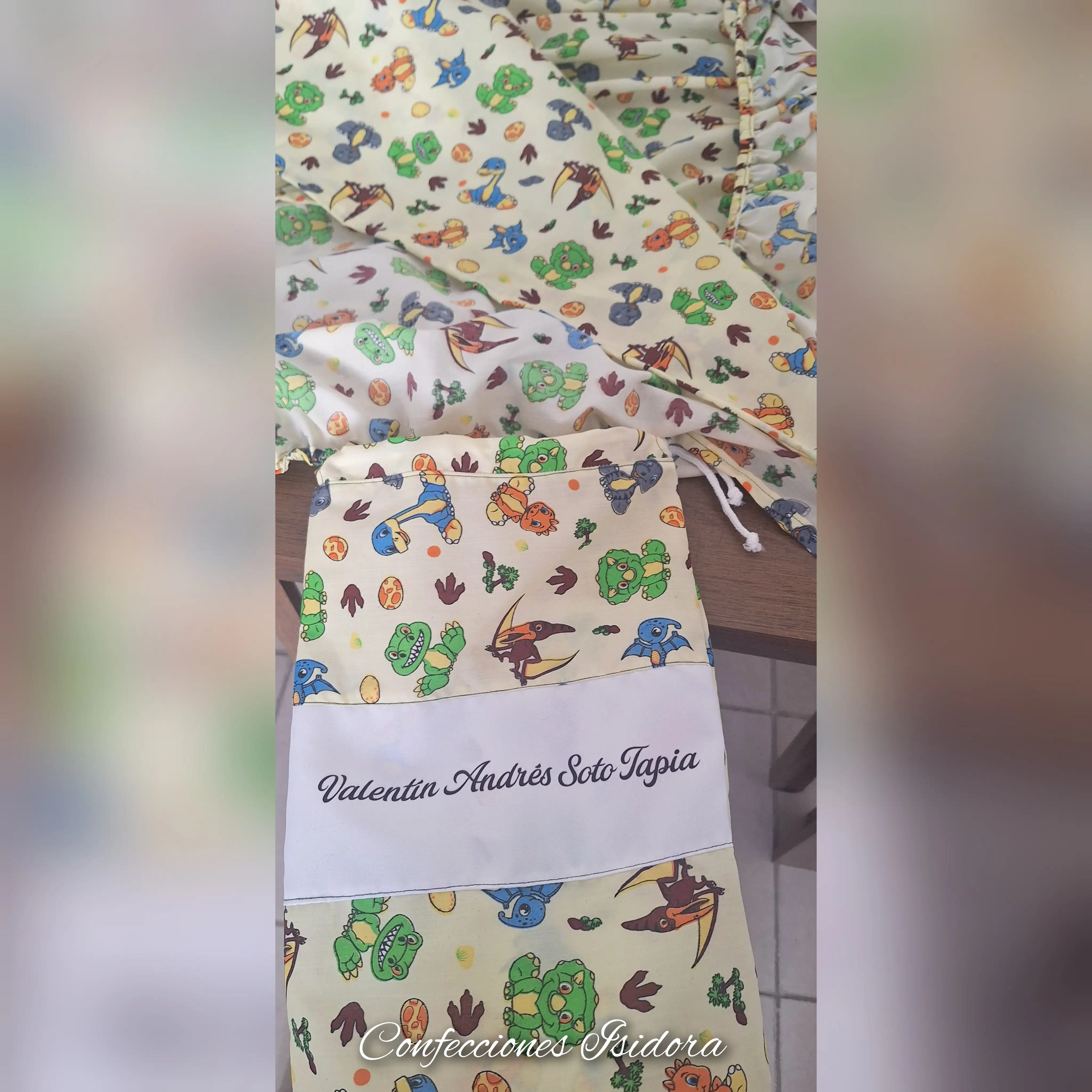 Juego de sábanas dinosaurio 