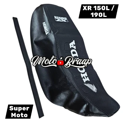 TP XR 150 L / TP XR 190 L/ Forro tapizado Super Moto Negro Negro letrero en medio DW
