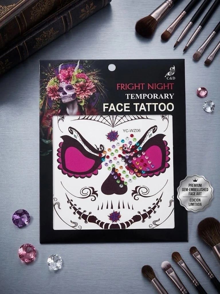 12 TATUAJES TEMPORALES CON PEDRIERIA 2