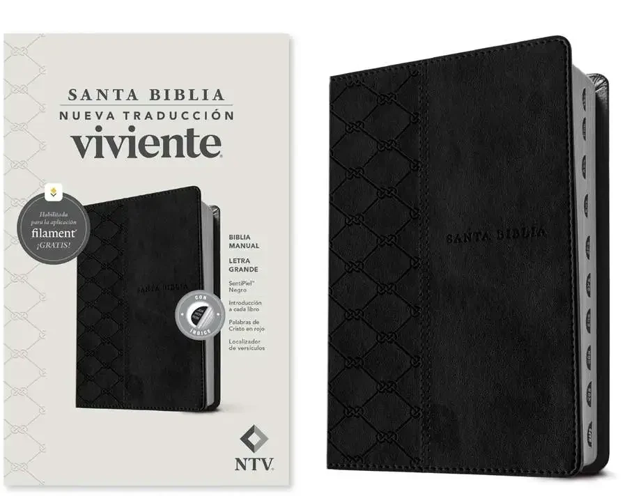 Biblia manual NTV negra indice letra grande filament 3