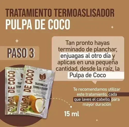 Kit de Keratina de Coco Natural Sant Waka KYA40 4