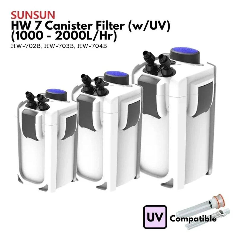 Filtro Canister Sunsun HW-702B UV 24w 1000l/h 3