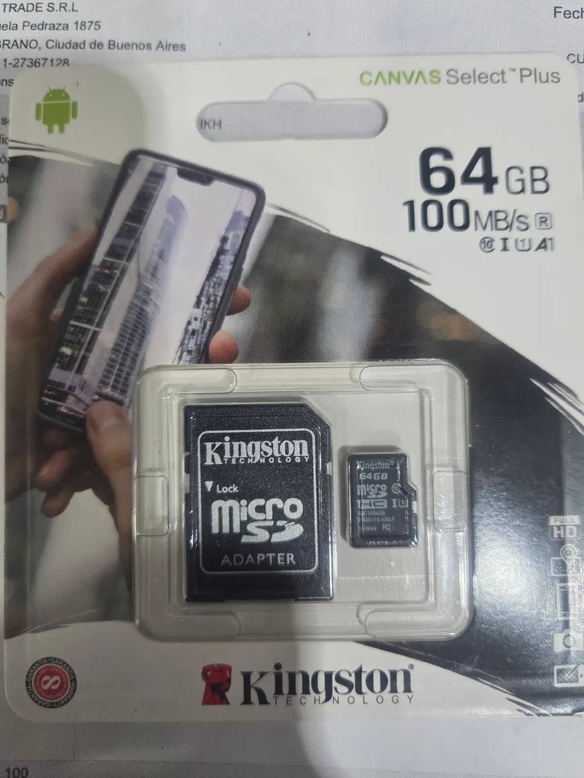 Memoria 64gb kingston