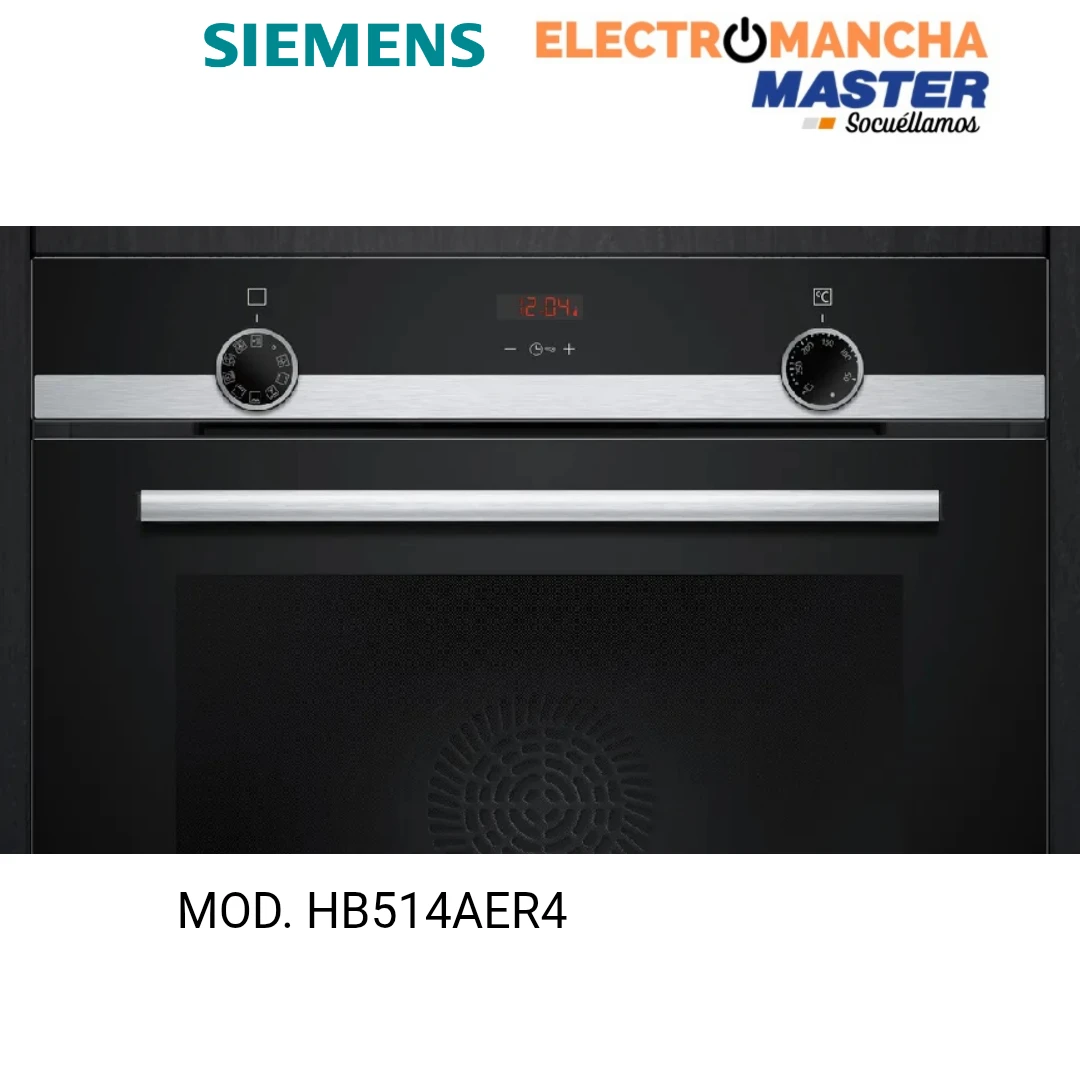 HORNO SIEMENS HB514AER4 MULTIFUNCION CRISTAL NEGRO A+ 2