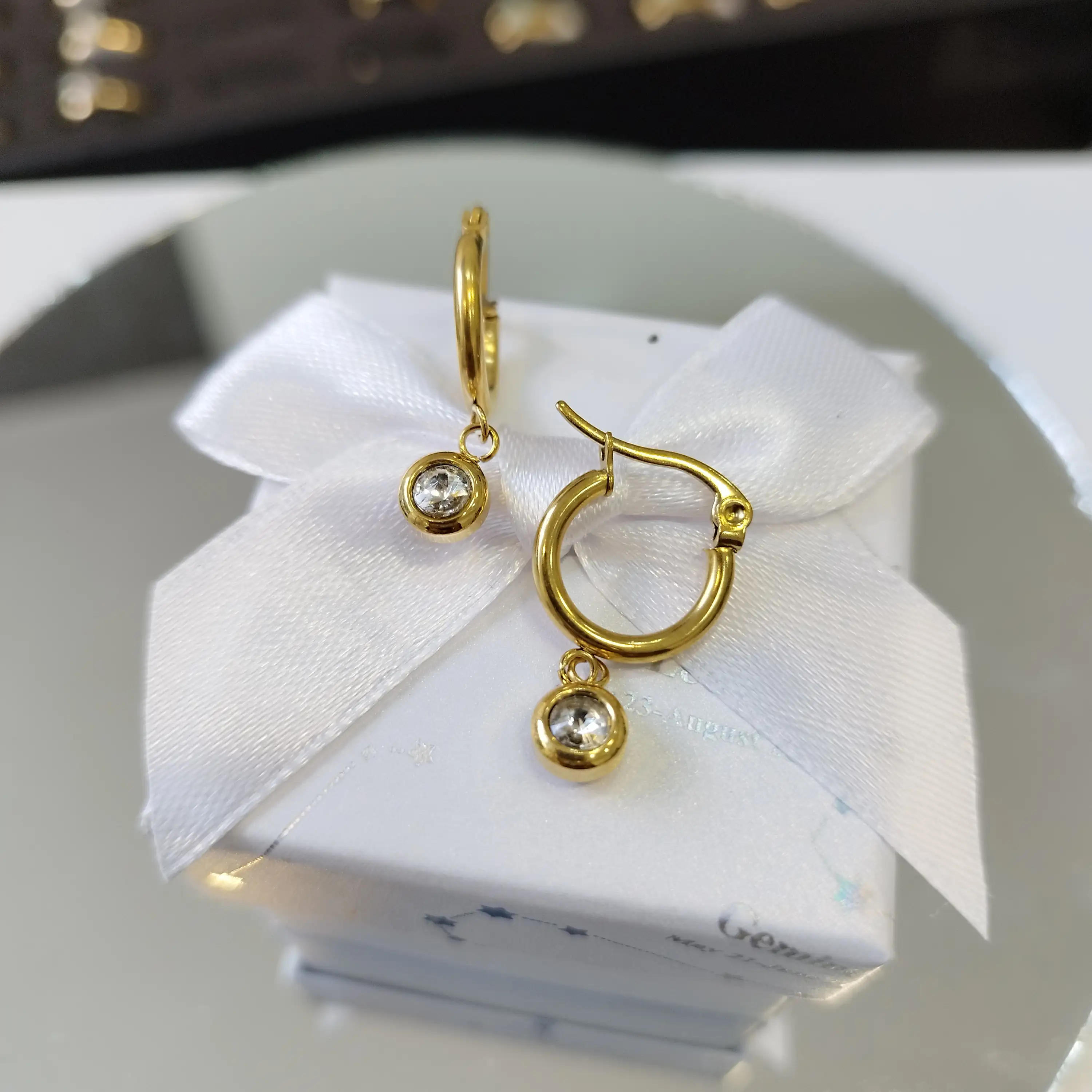 Argollita con cristal Swarovski 