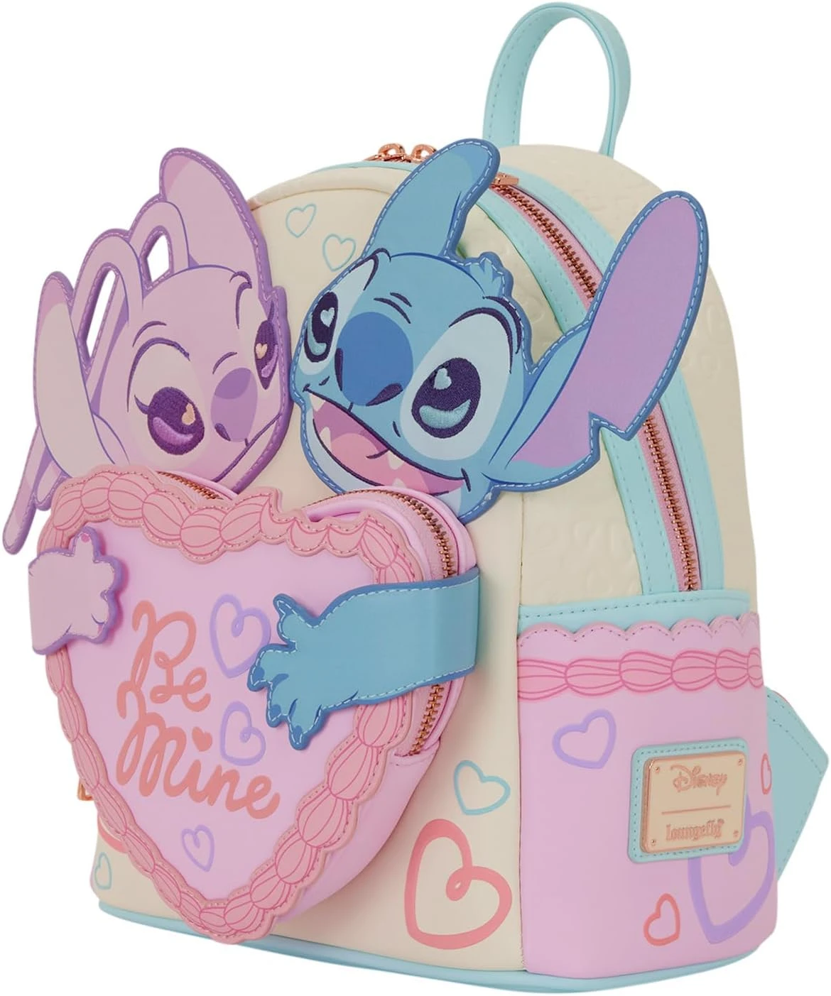 Mochila pequeña Loungefly Lilo & Stitch Be Mine 2