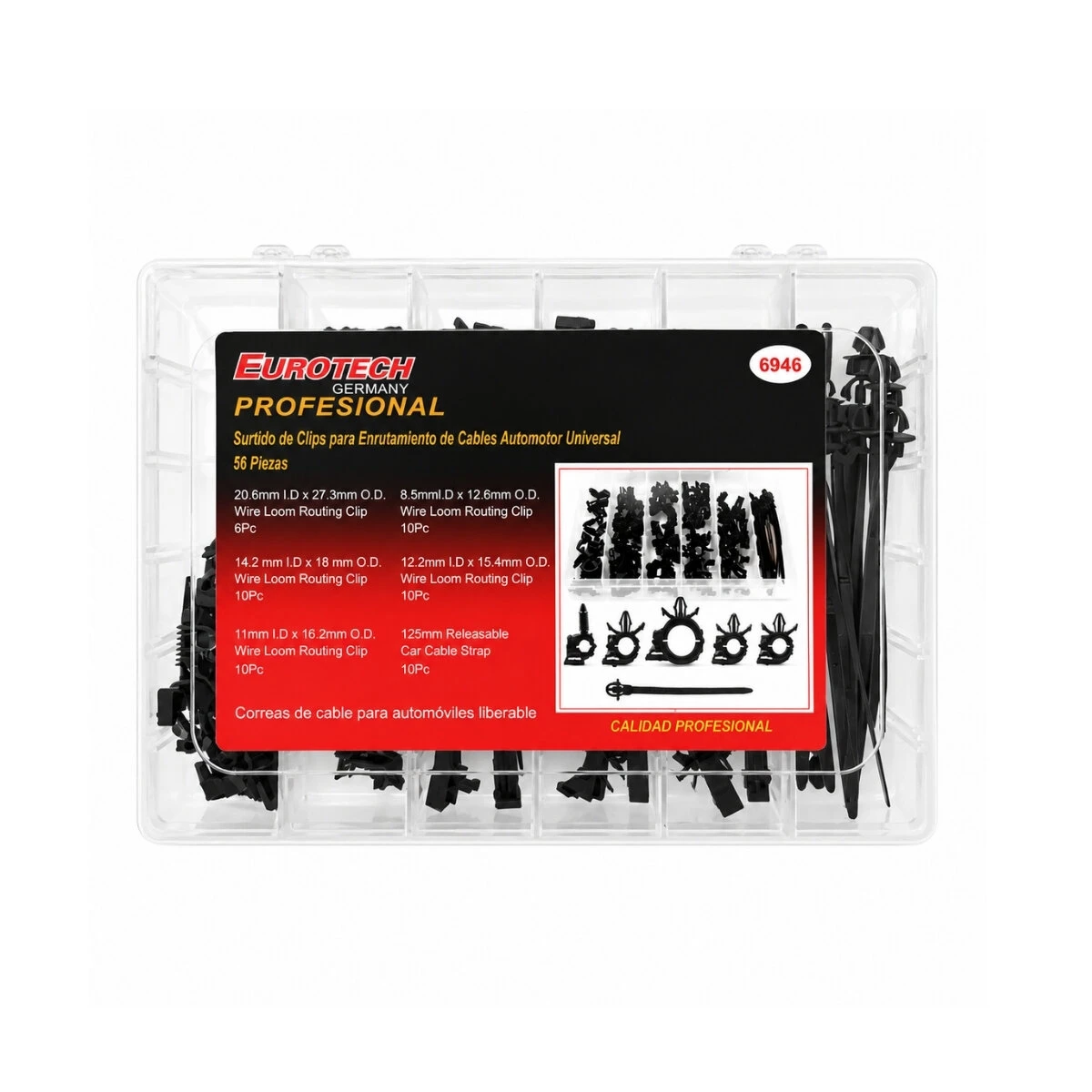 SET DE CLIPS PARA ORDENAR CABLES EN EL VANO MOTOR 2