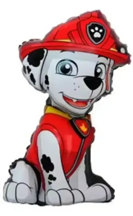 Globo metalizado personaje paw patrol Marshall (40 cm)