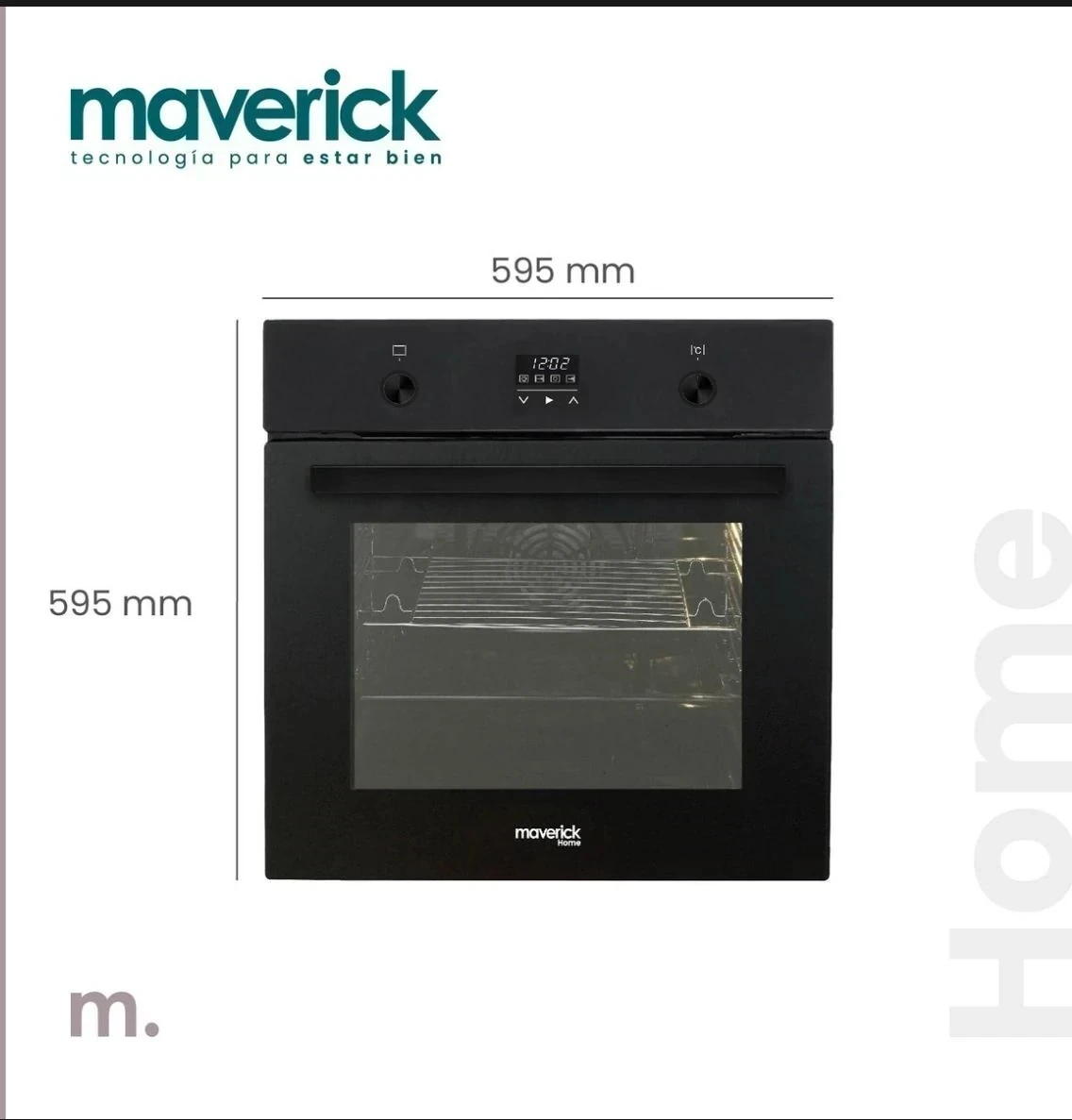  HORNO ELECTRICO EMPOTRABLE MAVERICK BLACK 60CM