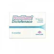 NORIFLAM 75 MG CJA X 6 AMP DICLOFENACO MED-LINE
