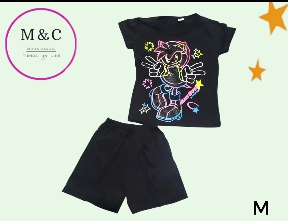 Conjunto Neon para niña T-M