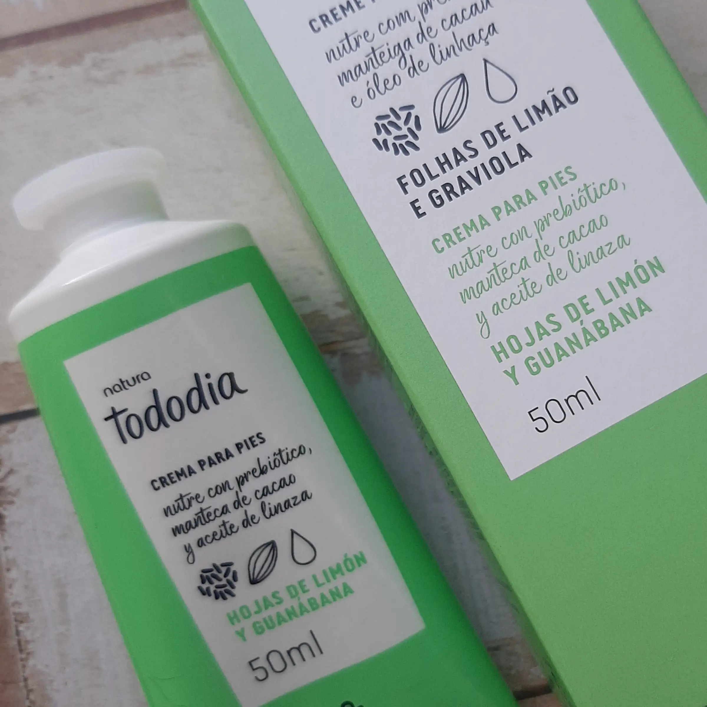 Crema para pies Hojas de limon y Graviola 50 ml