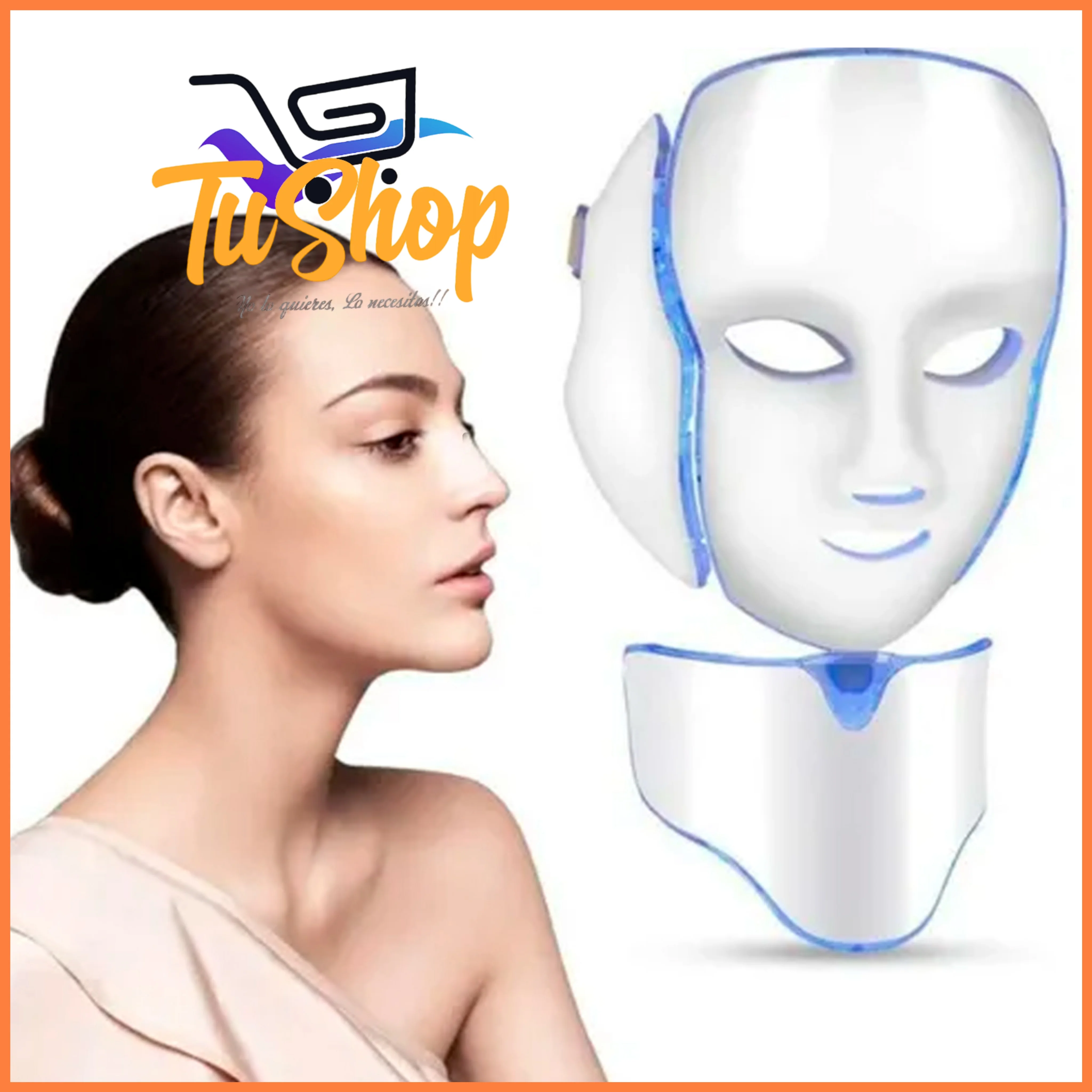 Mascara Rejuvenecimiento Facial LED Fototerapia 7 Colores 3