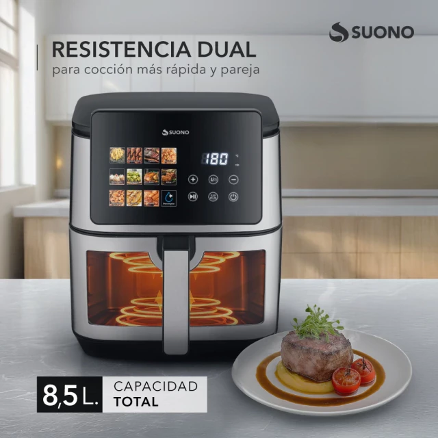 Freidora de Aire SUONP Digital Dual Heating 8.5L 2