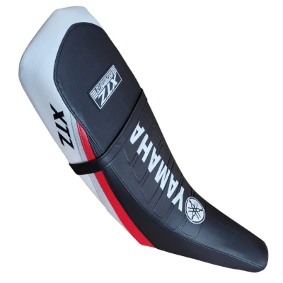 TP XTZ 125 Forro Tapizado Cold line negro / rojo / gris / blanco / letrero en medio DW