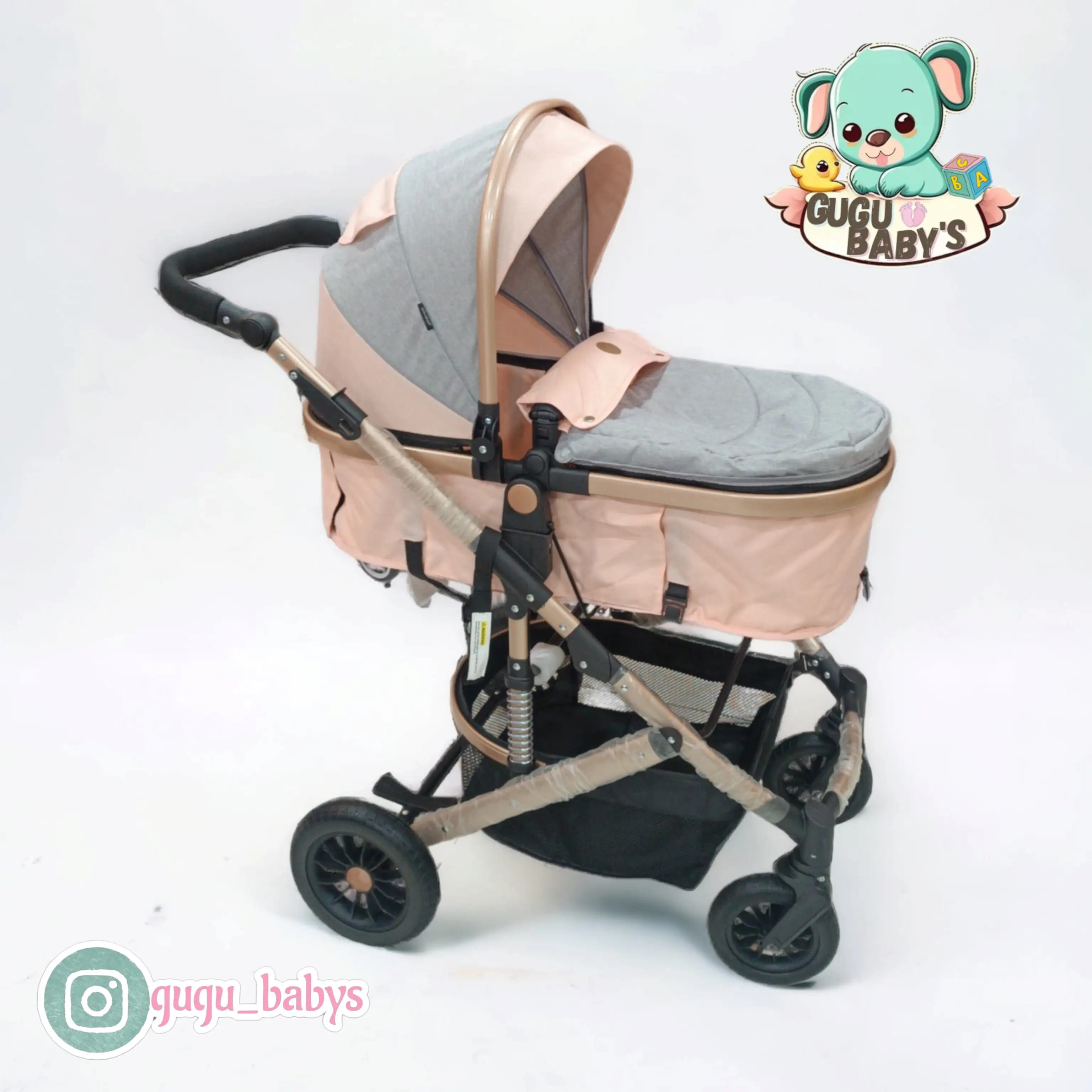 Coche moises e-baby niña 