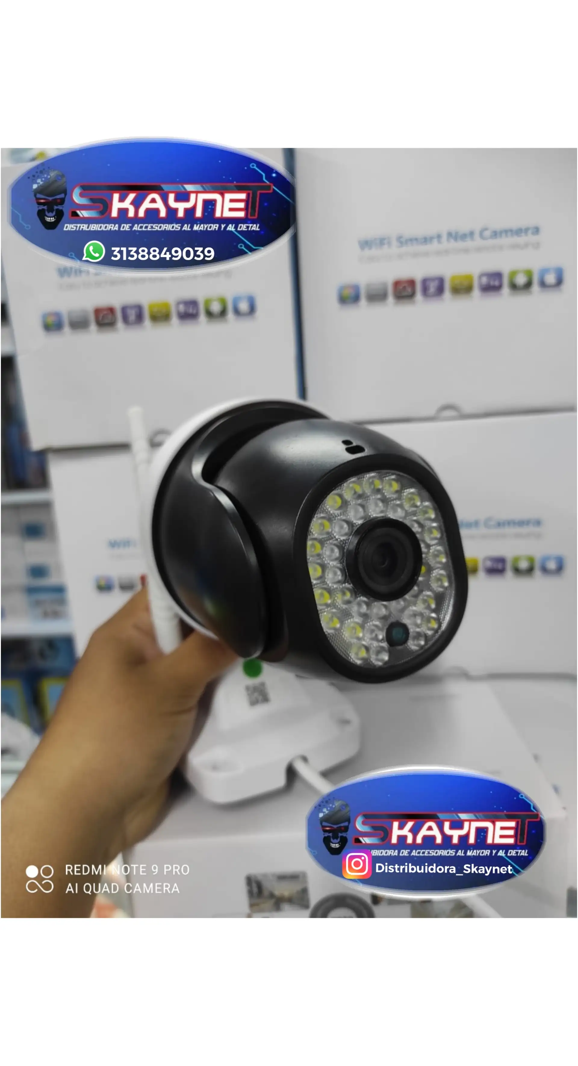 CAMARA ROBOTICA PARA EXTERIORES WIFI FULL HD 1080P PTZ ZOOM 2