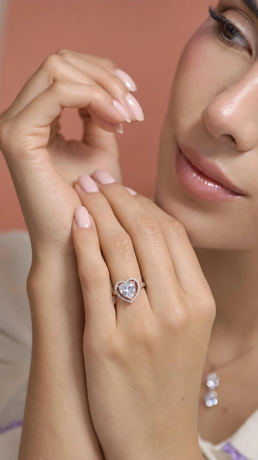 Anillo Corazon Cristal