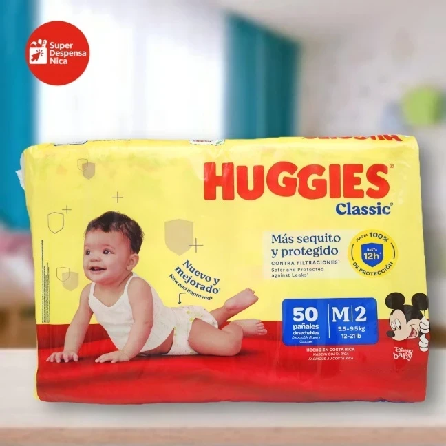 Pañales Huggies Classic Talla M