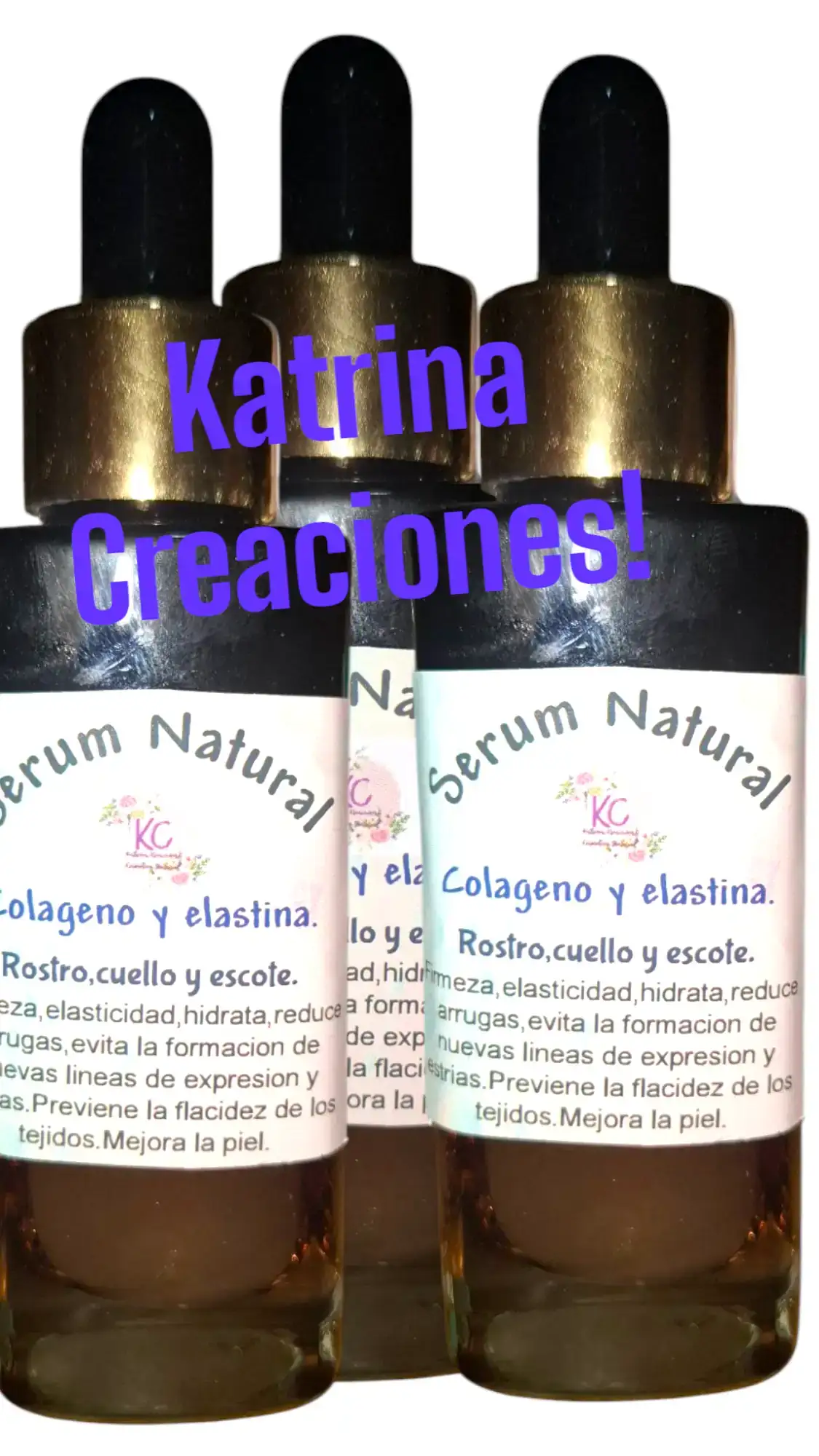Serum de colageno y elastina base acuosa