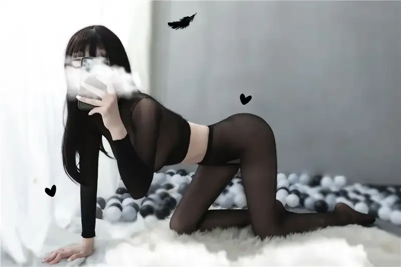 Modelo 213 Top y panty negro leging manga larga  3