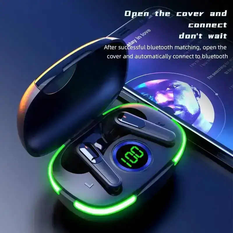 Audífonos gamer negros 2