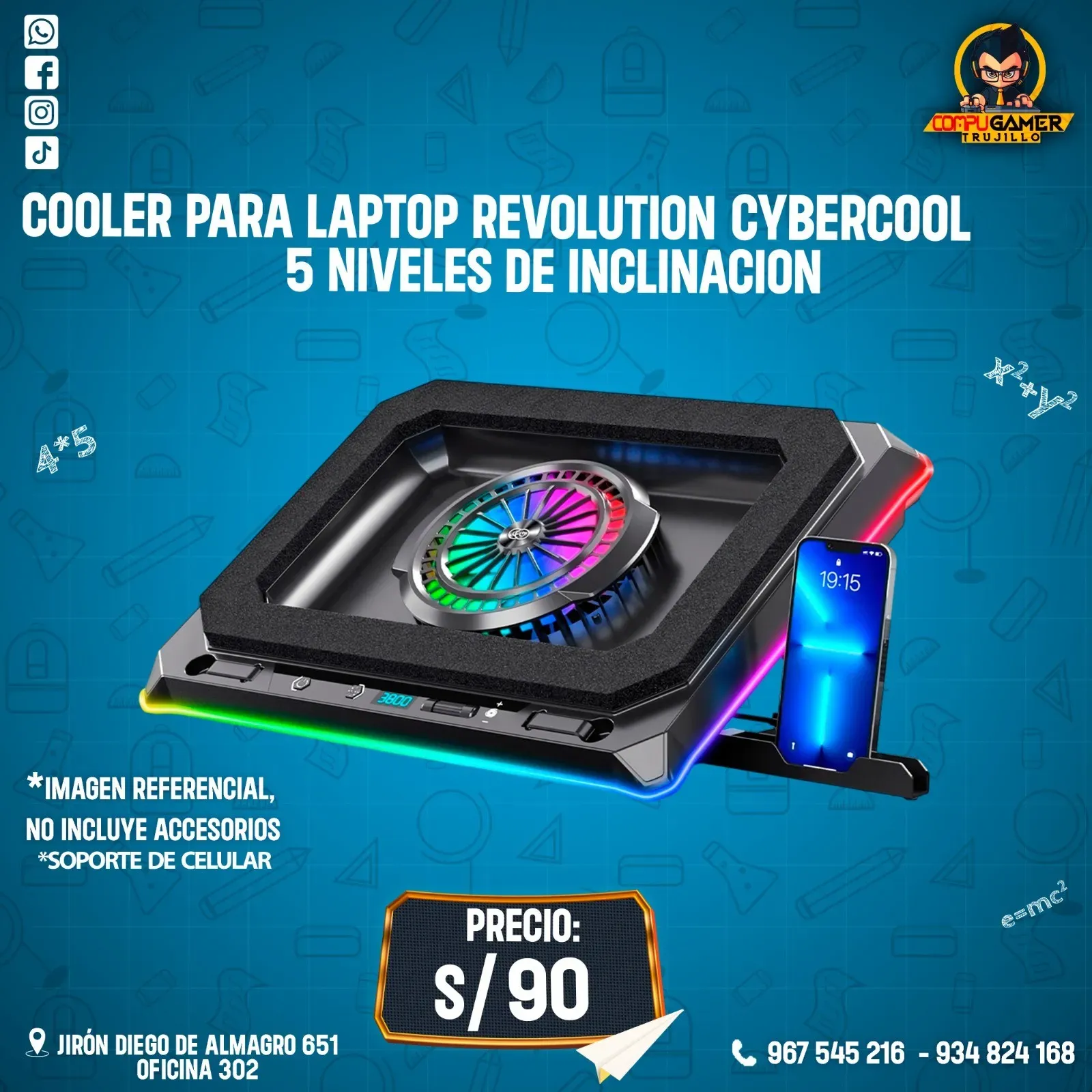 COOLER PARA LAPTOP CYBERCOOL HA-81/1