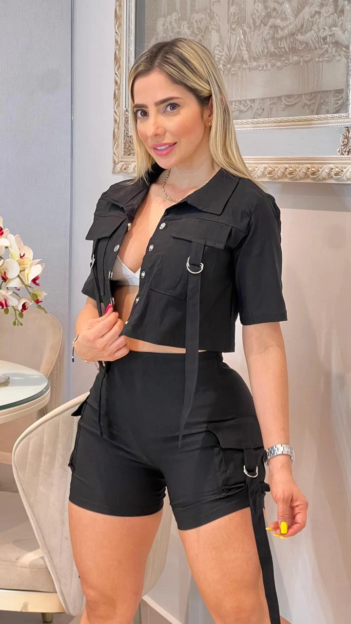 Conjunto 2 piezas chaleco y short 