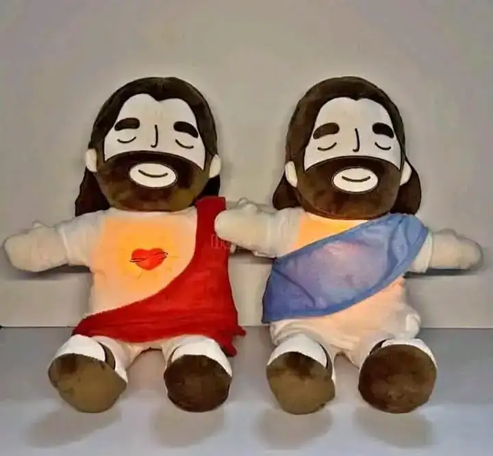 Peluche jesus que respira con sonido 3