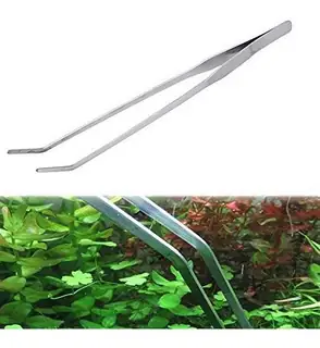 PINZA CURVA DE ACERO INOXIDABLE ( 27 cm )