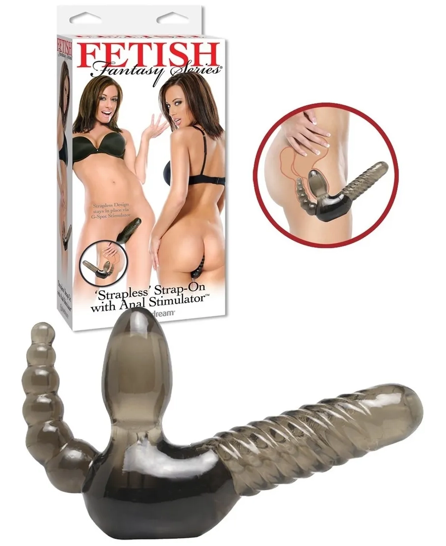 Strapless Strap-on With Anal Stimulator