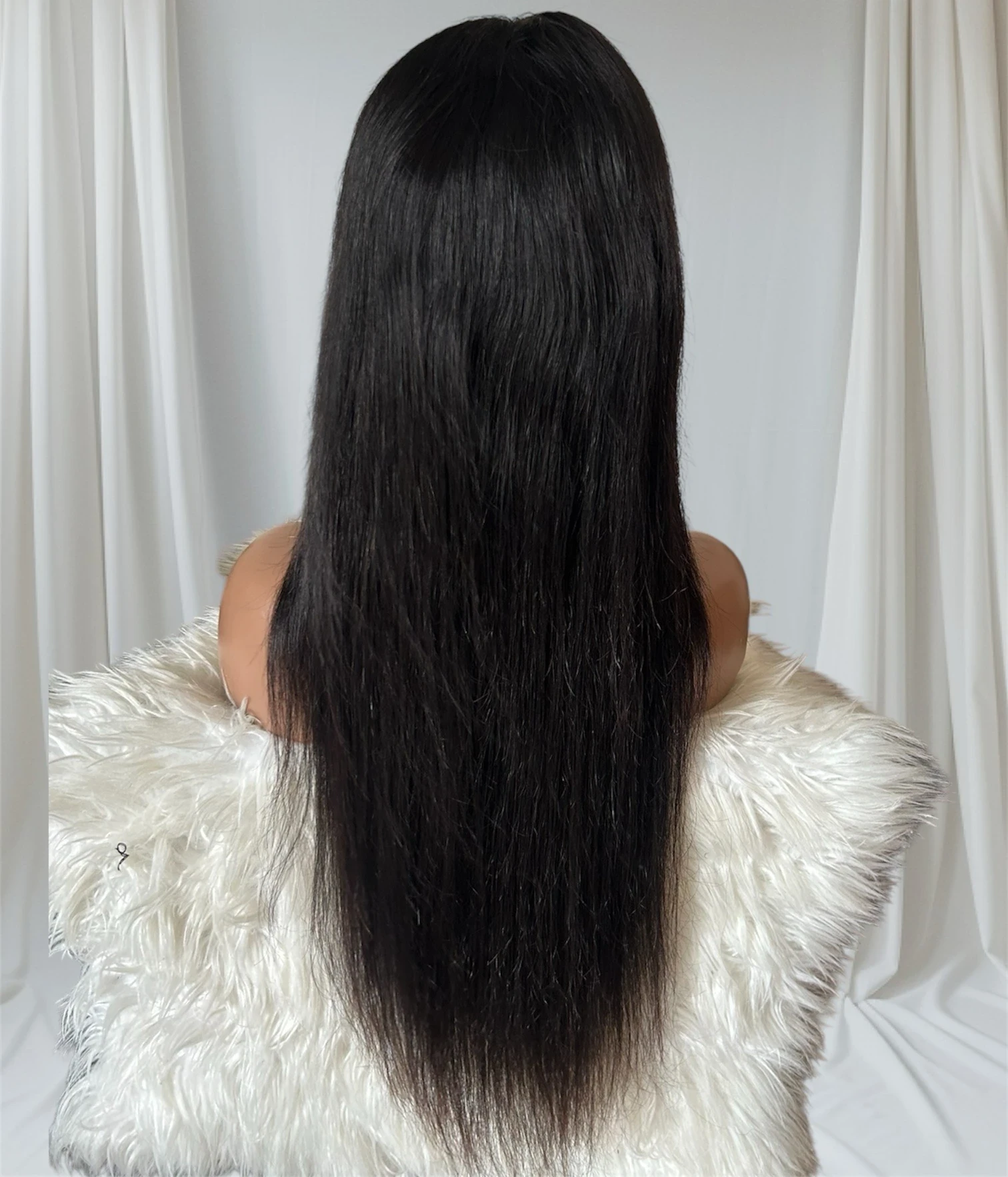 Peluca lisa de cabello humano, 28 pulgadas, 13x4 frontal lace  180 densidad  6