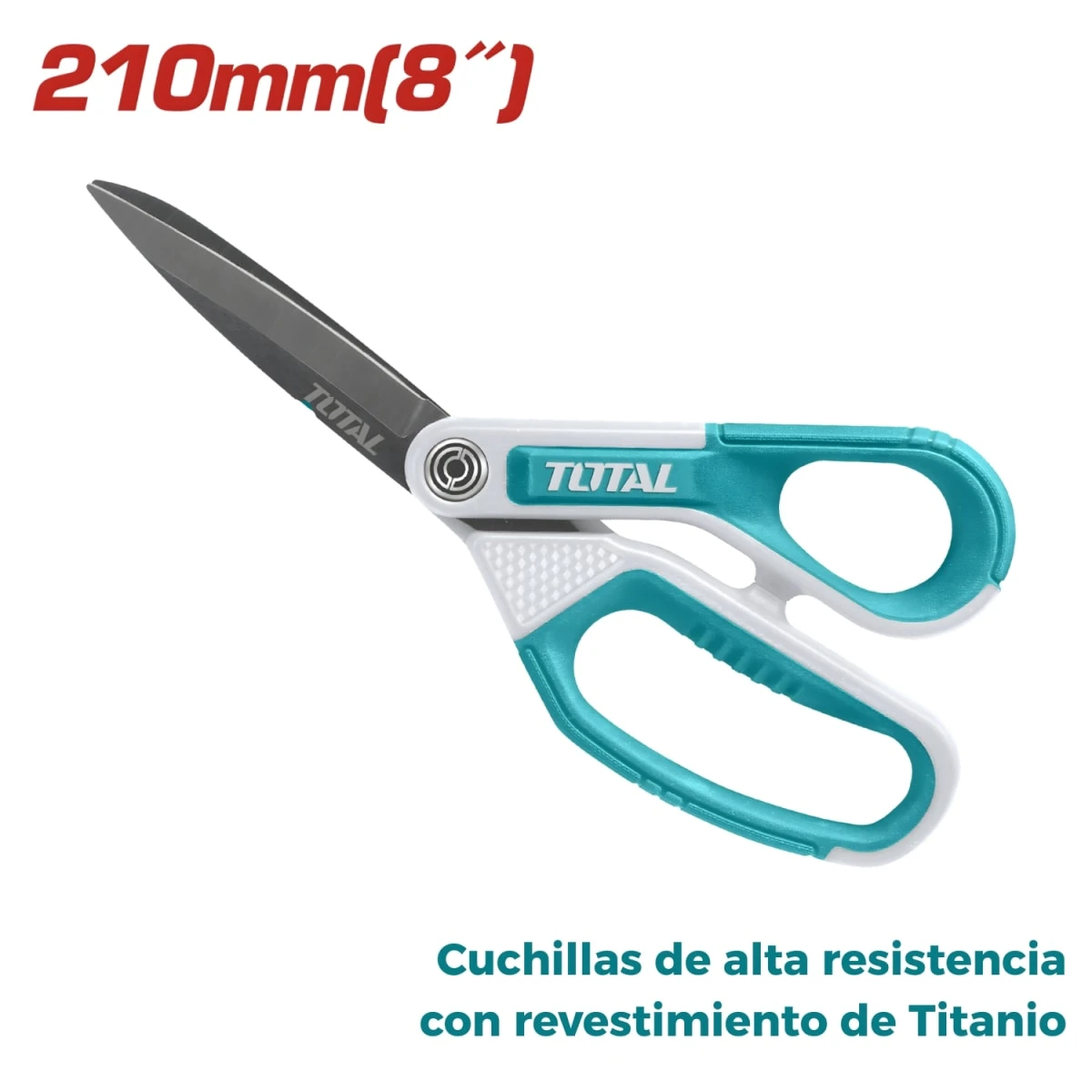 THSCRS812108 Tijera de acero inox/ hoja de titanio 210mm 8'' total 2