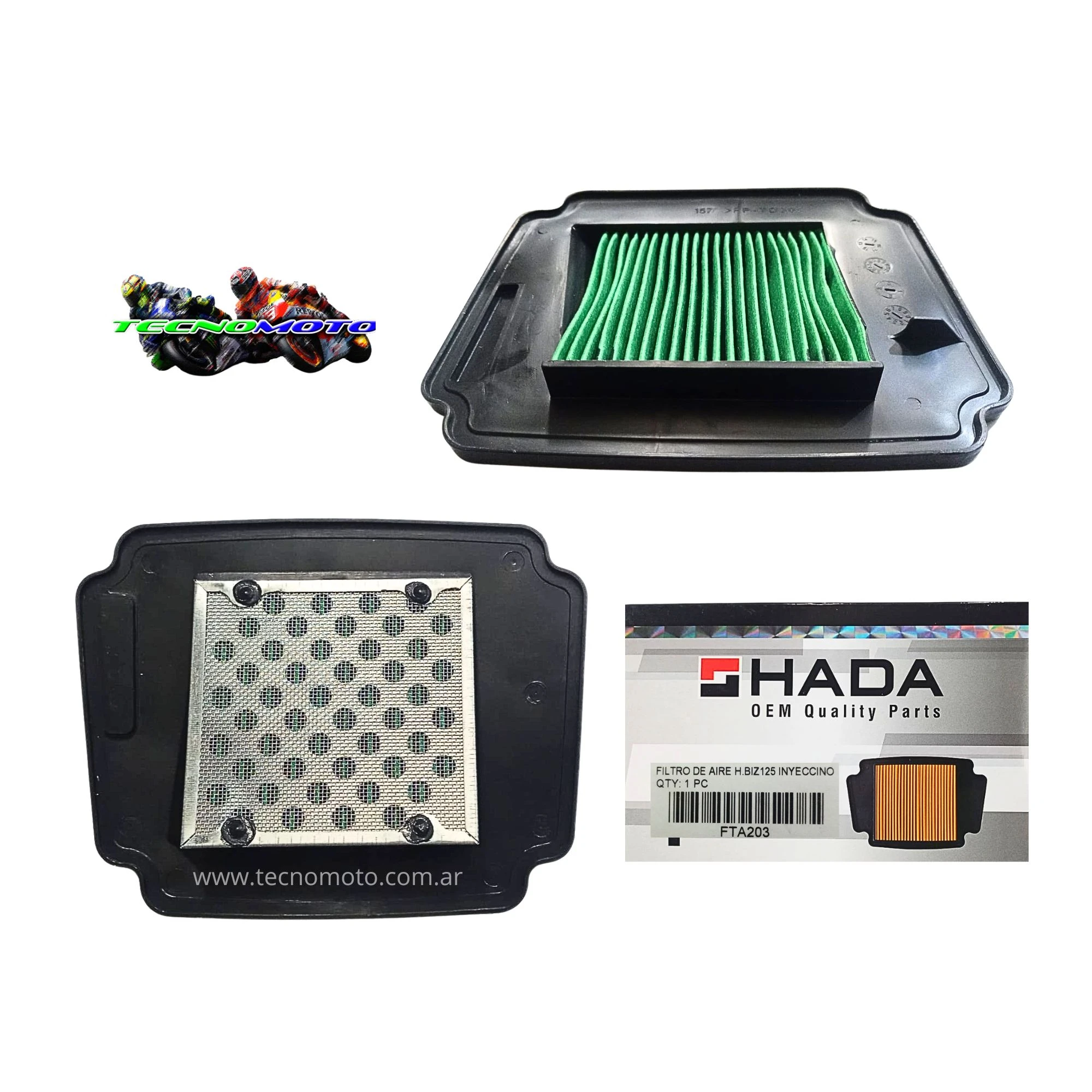 FILTRO AIRE HONDA 125 BIZ INYECCION [HADA] -47991