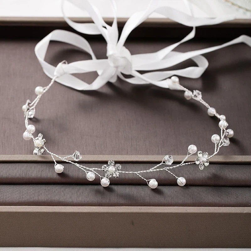 TIARA DE FLORES DE CRISTAL 