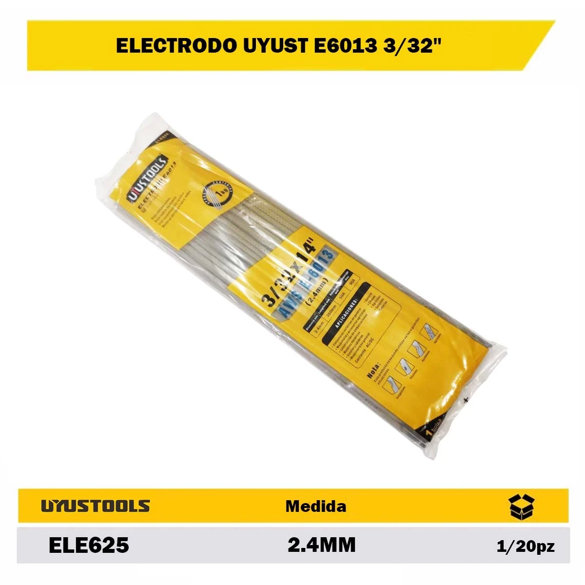 ELECTRODO UYUST E6013 3/32"