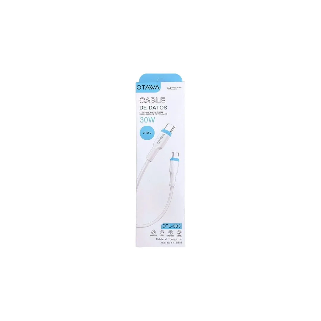 CABLE USB TIPO C A TIPO C OTAWA 30W