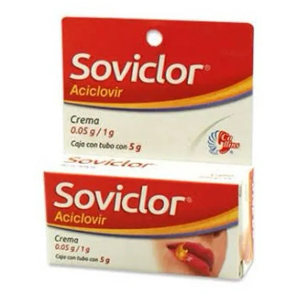Soviclor aciclovir crema 0.05g/1g