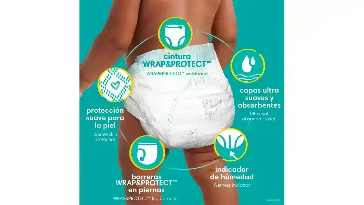 Pañales Pampers Swaddlers Talla 1 - 96 Unidades 3