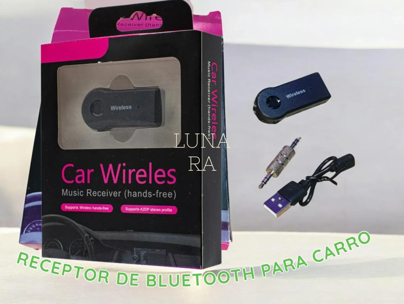RECEPTOR DE BLUETOOTH PARA CARRO  2