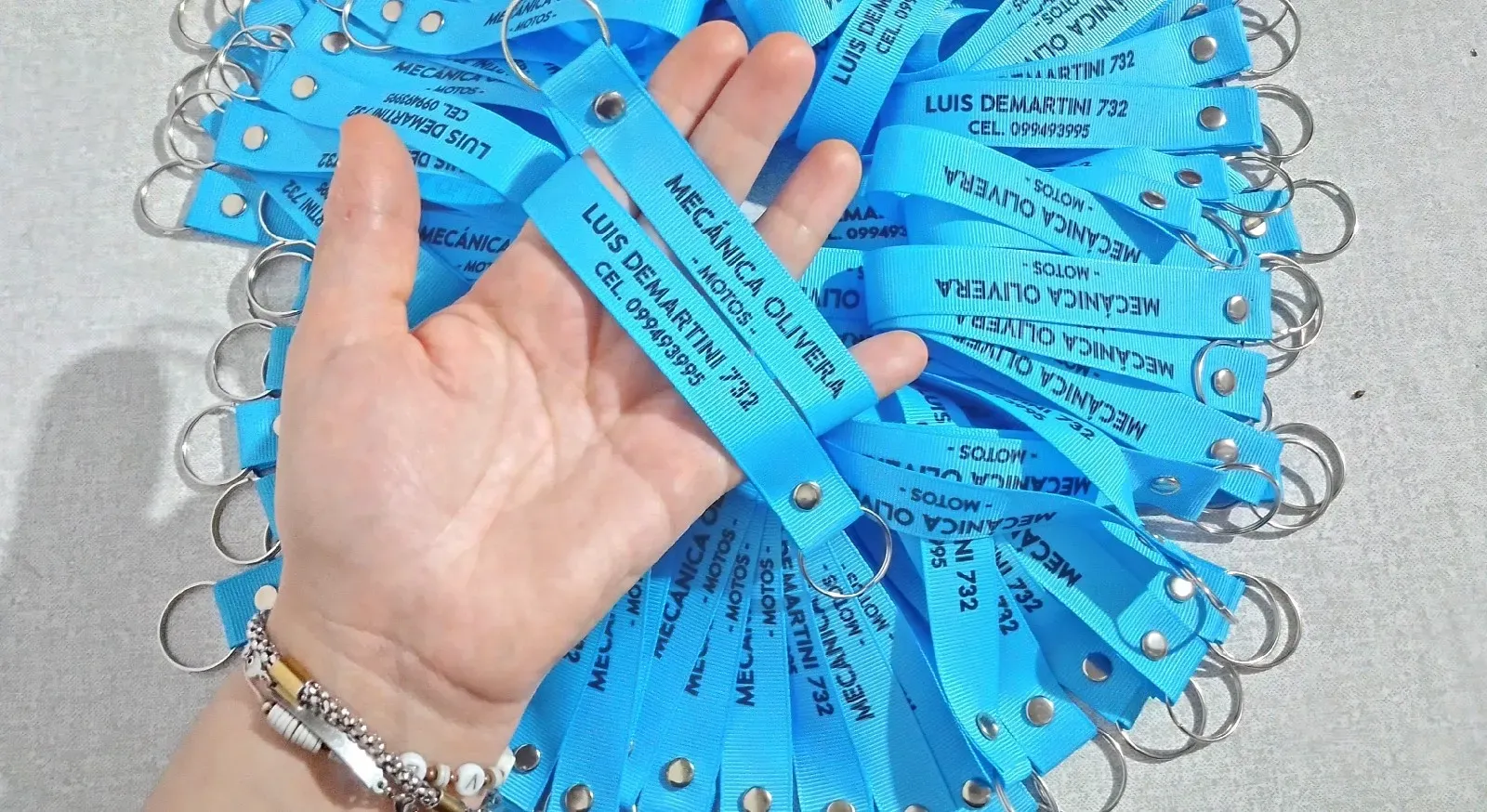 Llavero cinta 10cm con aro pack por 200 unidades  4