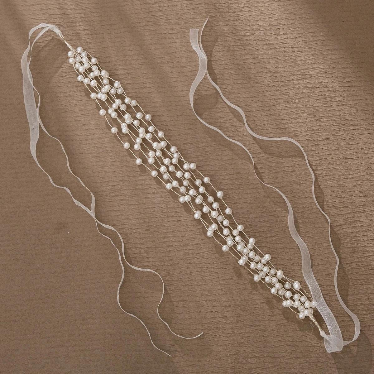 TIARA DE PERLAS ELEGANTES  5