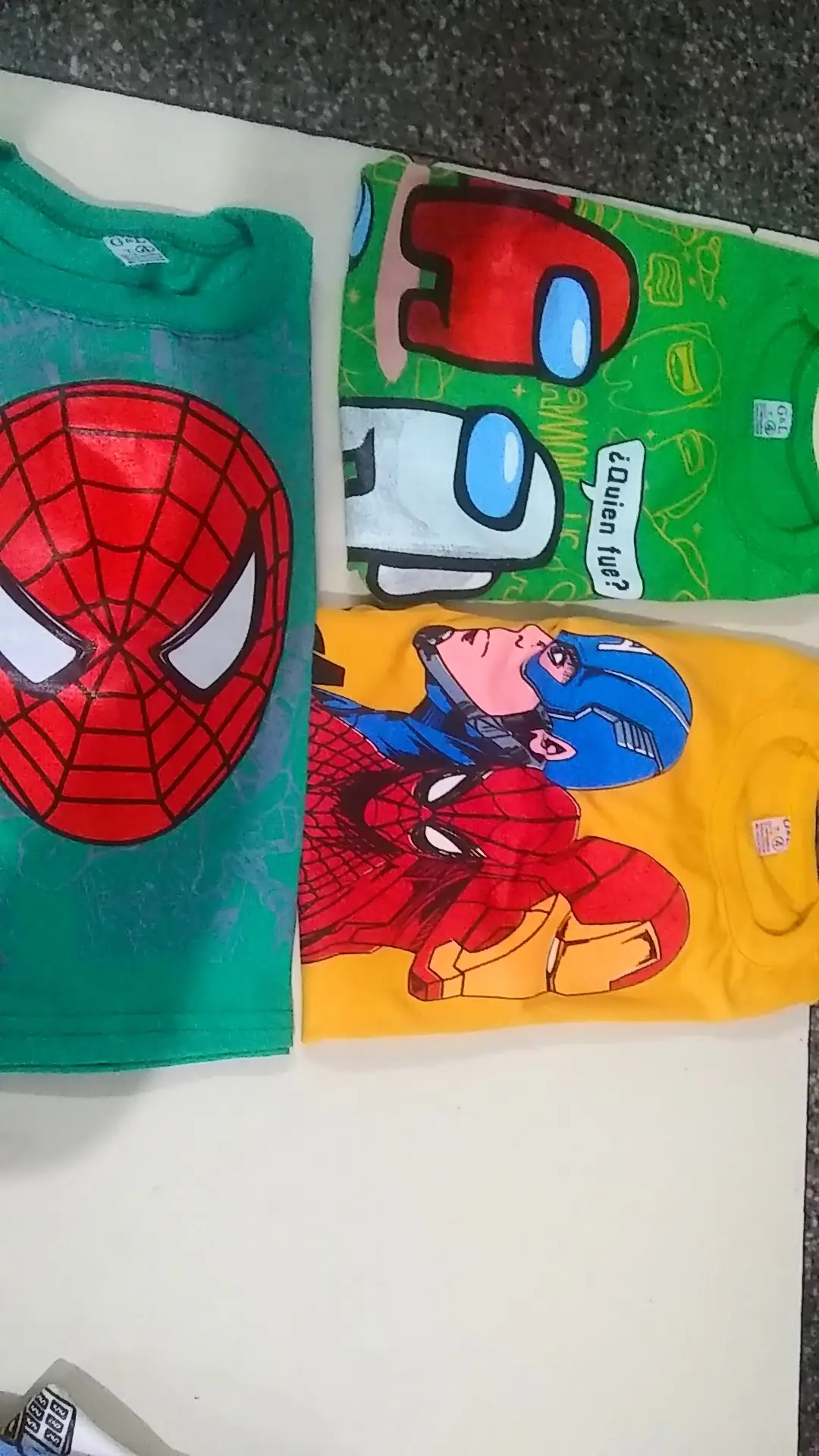 Remeras largas niño del 2 al 16. 