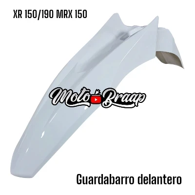 PL XR 150 L / PL XR 190 L / PL MRX 150 Guardabarro delantero blanco IMGUD231 OKL