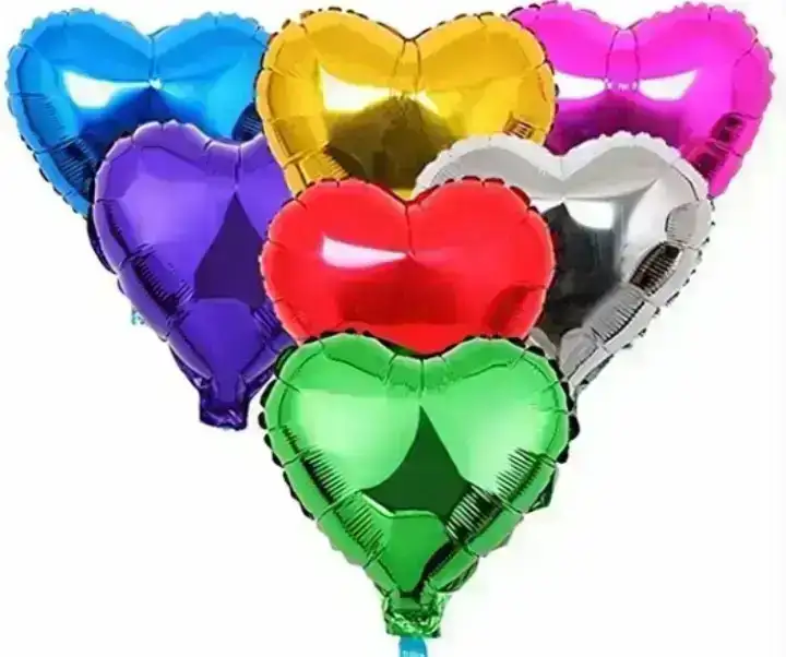 Globo metalizado corazón 18" 